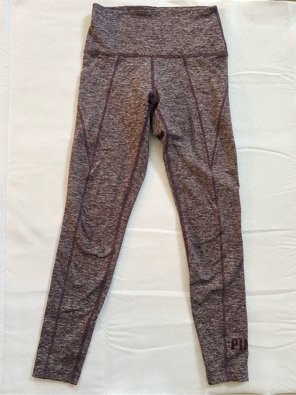 PINK Victoria's Secret Heather Plum Leggings Women’s Small